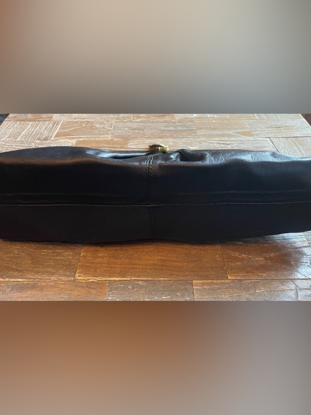 Vintage Leather Frame Clutch - Picture 4 of 15